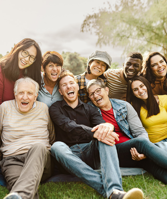 A group of happy people